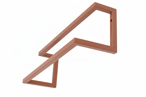 Double Wall-Mounted Towel Rail, terracotta