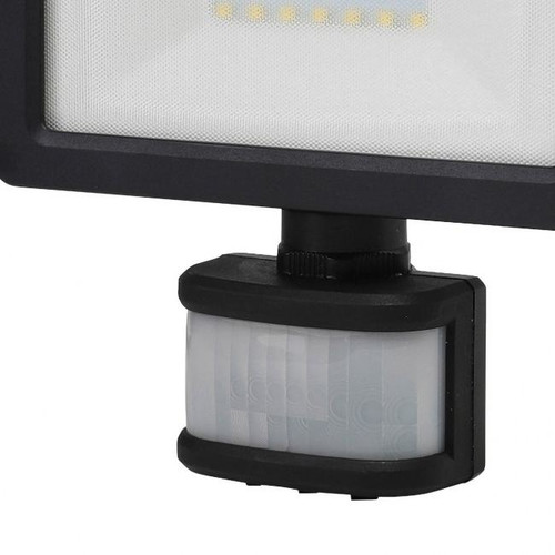 GoodHome Floodlight Lucan, motion sensor, 20 W, black