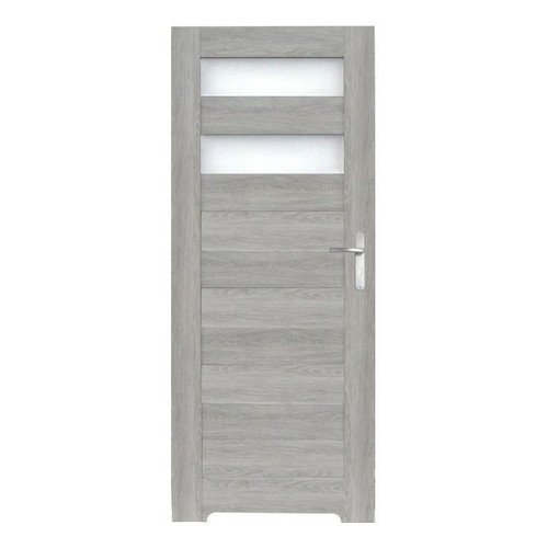 Internal Door Trame 70, left, grey oak