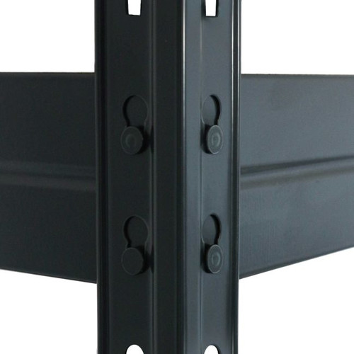 GoodHome Metal Extension for Metal Shelving Units 46 x 166 x 60 cm, 2 shelves, 300 kg