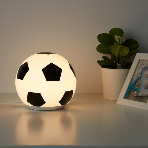 ÄNGARNA LED table lamp, football pattern