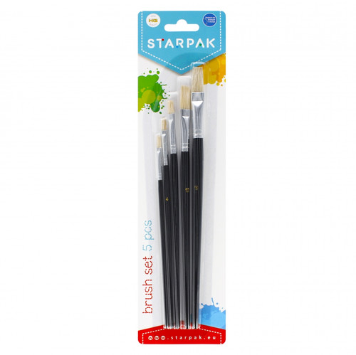 Starpak Brush Set Paintbrushes 5pcs