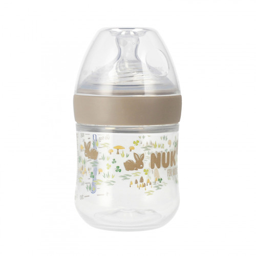 NUK For Nature Baby Bottle 150ml Size S, grey