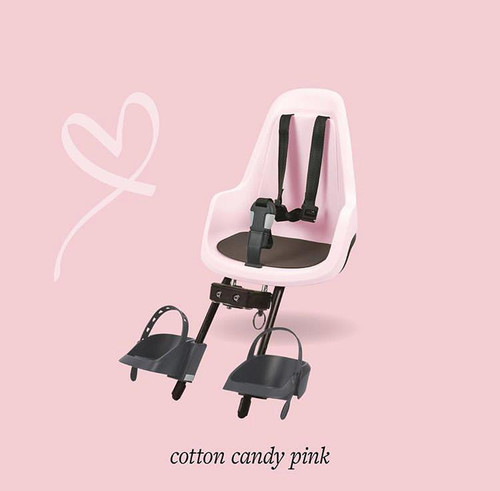 Bobike Front Bicycle Seat GO MINI, cotton candy pink