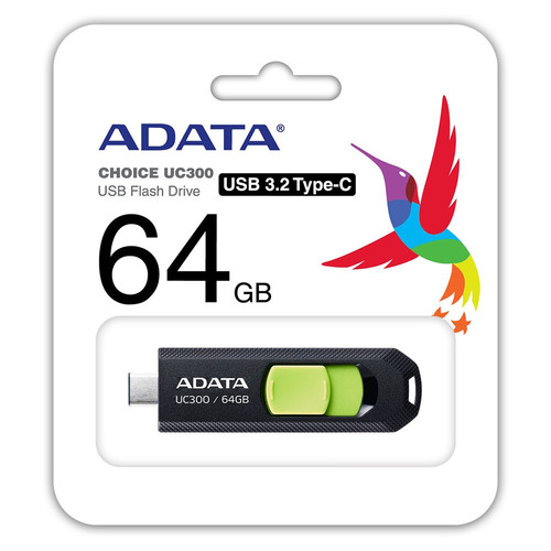 Adata Flash Drive USB Drive Pendrive UC300 64GB USB3.2-C Gen1