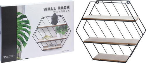 Wall Shelf Hexagon Rack