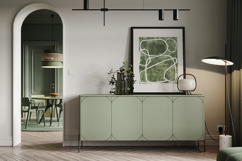 Four-Door Cabinet Sonatia 200cm, olive