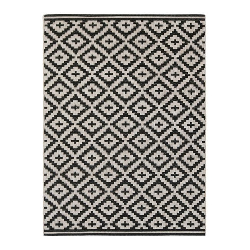 Rug Flox 100 x 150 cm, patterned/anthracite