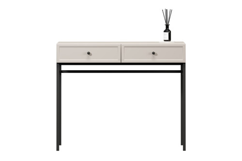 Console Table Lorini 100, cashmere, black knobs