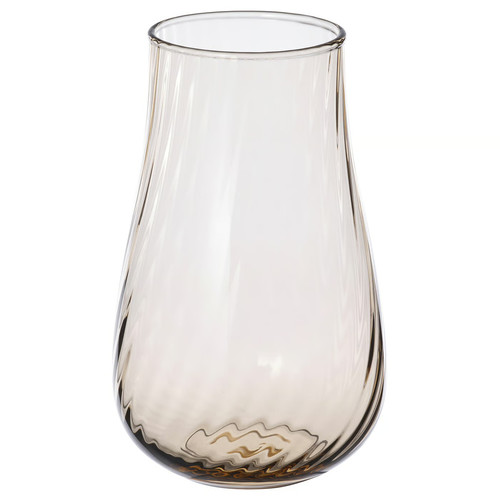 PÅSKÖTRÄD Vase, glass/light brown, 13.5 cm