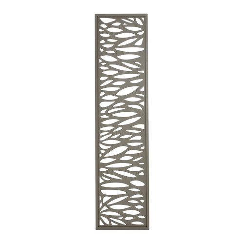 Blooma Neva Aluminium Leaf 1/4 Fence Panel 44 x 179 cm, taupe