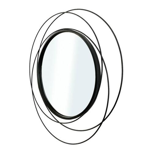 GoodHome Mirror Multiframed 60 cm, black