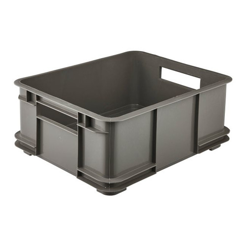 GoodHome Storage Container Box Ando L 20.5 l, grey