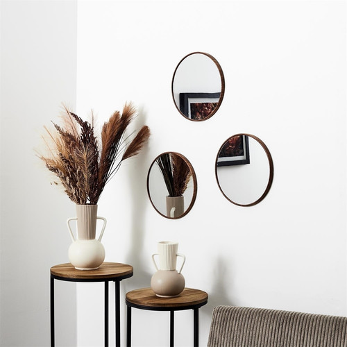 Round Mirrors Set of 3, 26cm