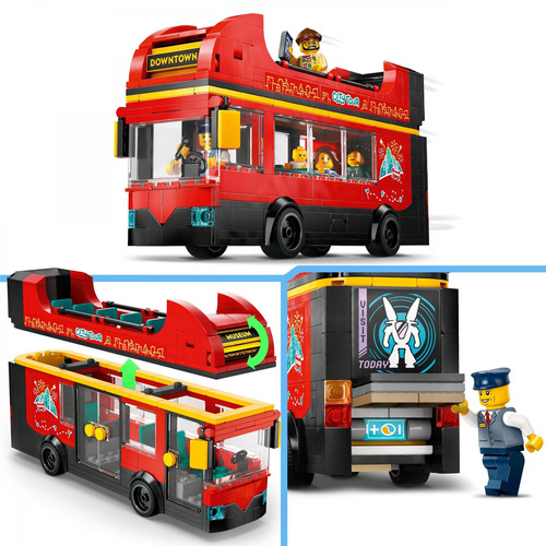LEGO City Red Double-Decker Sightseeing Bus 7+