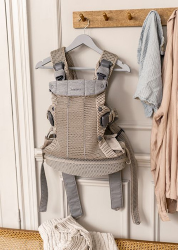 BABYBJORN Baby Carrier Harmony 3D Mesh, Grey beige, 0-3y