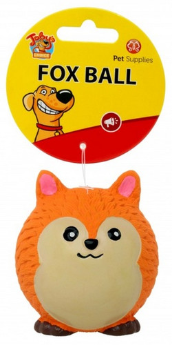 Toby's Choice Fox Ball Dog Toy