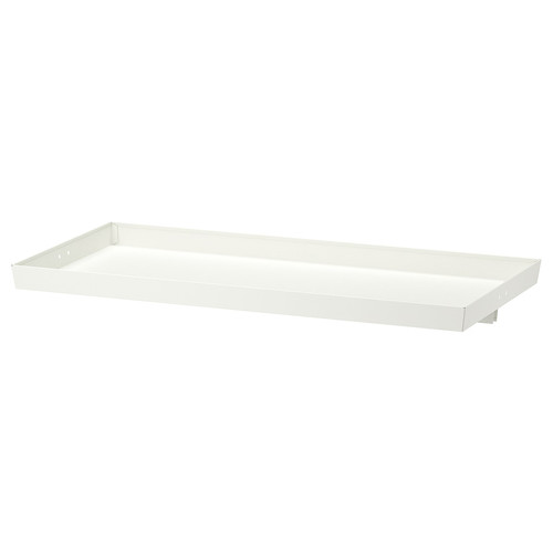 MITTZON Display shelf for frame w castors, white, 80x4 cm