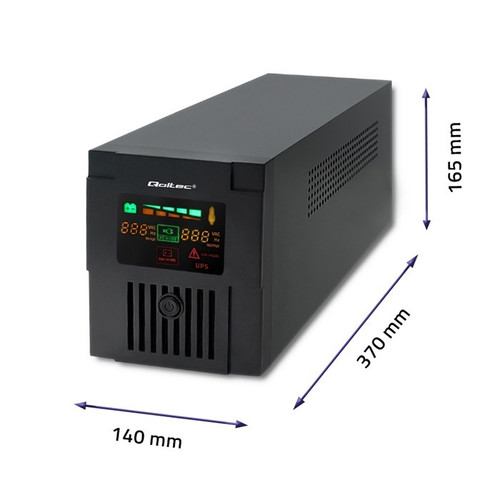 Qoltec UPS MONOLITH 1200VA 720W LCD USB