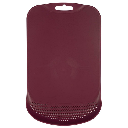 Chopping Board with Strainer, burgundy