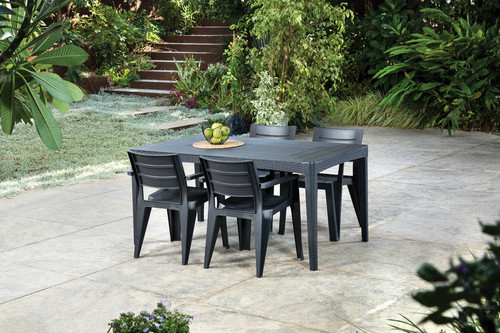 Outdoor Dining Table GIRONA 160 cm, graphite