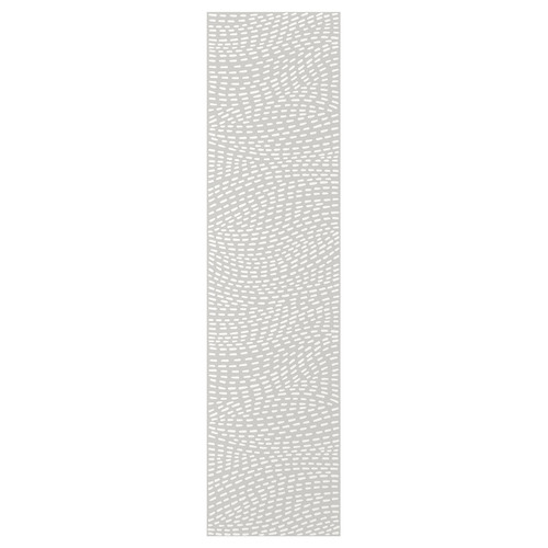 MISTUDDEN Door with hinges, grey/patterned, 50x229 cm