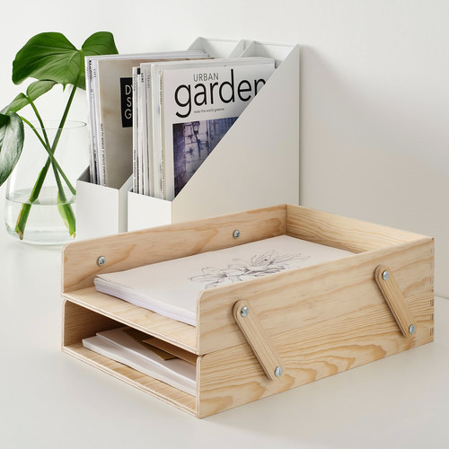 KLÄMMEMACKA Letter tray, natural plywood
