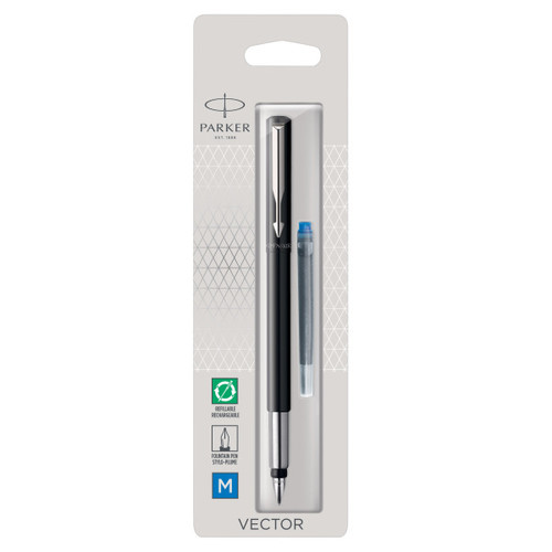 Parker Vector Standard Black Fountain Pen