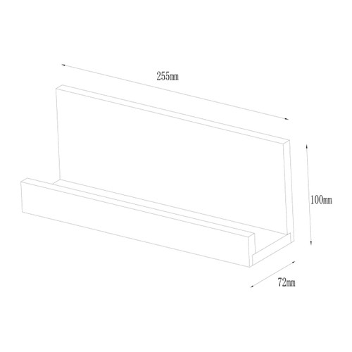 GoodHome Shelf for Magnetic Panel Pecel S