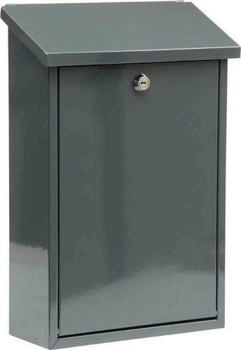 Wall-Mount Letterbox, Graphite, 400 x 250 x100mm