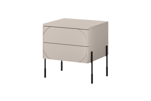 Bedside Table Nightstand Sonatia 45, cashmere