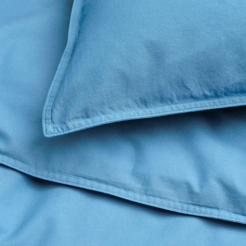ÄNGSLILJA Duvet cover and 2 pillowcases, blue, 200x200/50x60 cm