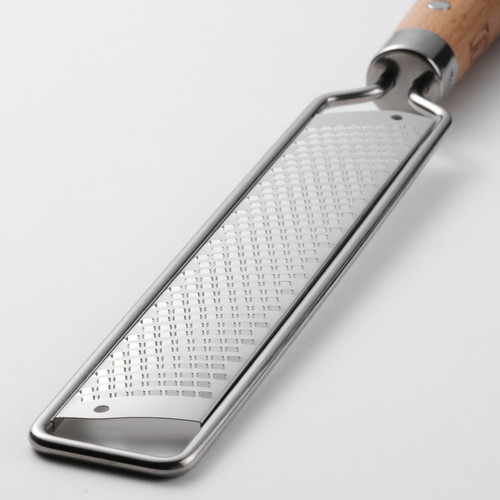 VARDAGEN Zester with handle, stainless steel/beech, 33 cm