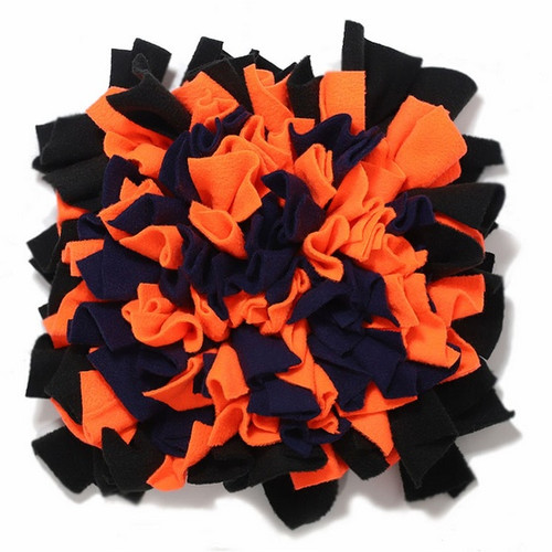 MIMIKO Pets Snuffle Mat for Dogs and Cats Medium, black, dark blue, orange