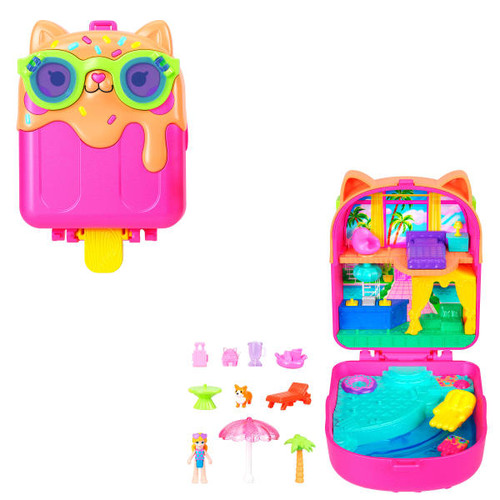 Polly Pocket Cat Popsicle Hotel Compact JCB17 4+
