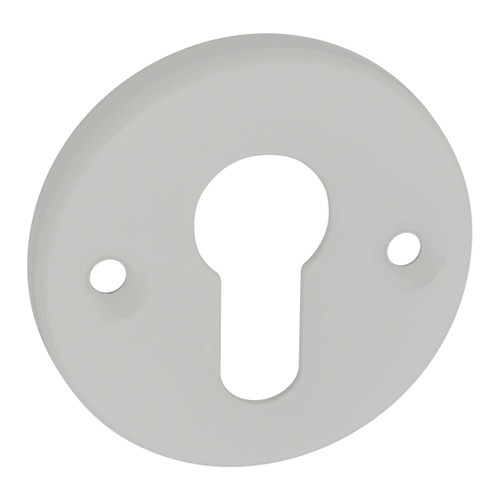 Door Escutcheon Gamar, round, white