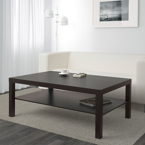 LACK Coffee table, black-brown, 118x78 cm