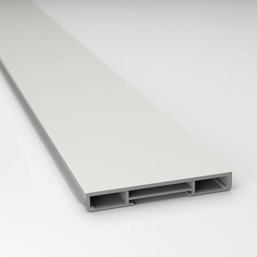 ASPUDDEN Plinth, light grey, 220x8 cm