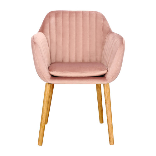 Upholstered Chair Emilia Velvet, dusty rose