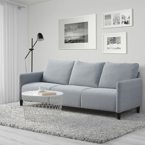ANGERSBY 3-seat sofa, Knisa light grey