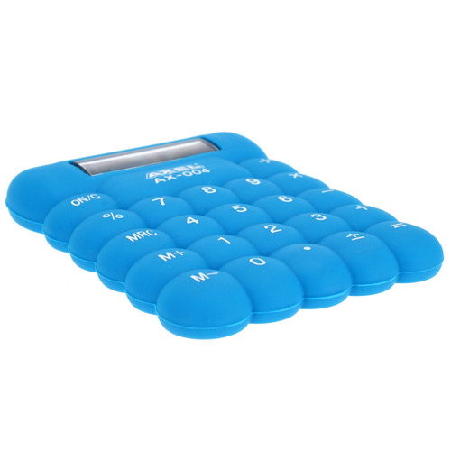 Axel Calculator Home/School/Office AX-004, silicone, blue