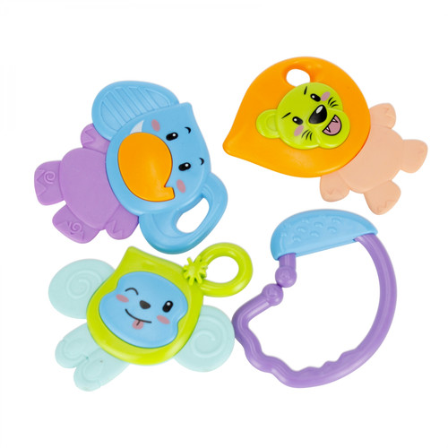 Bam Bam Rattle Saari 4in1, assorted colours, 4m+