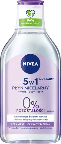 Nivea Sensitive 3in1 Micellar Water for Sensitive Skin 400ml