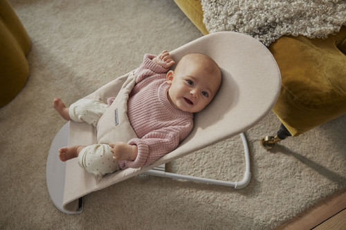 BABYBJÖRN Bouncer BLISS Woven - Mélange, Light Beige