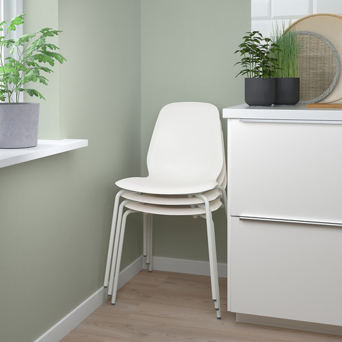 LIDÅS Chair, white/Sefast white
