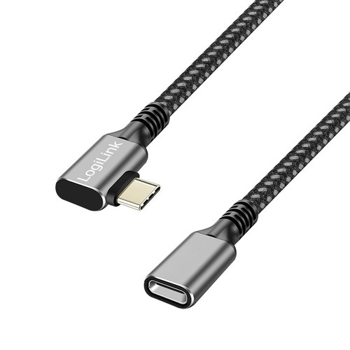 LogiLink USB 3.2 Gen2 Type-C to USB-C/F, PD, AV, 0.5m
