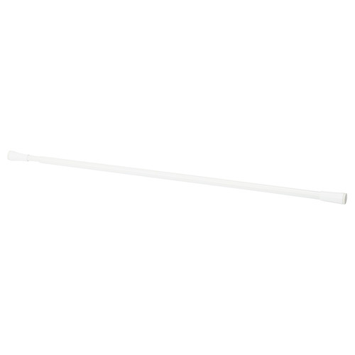 FJÄDRANDE Curtain rod, white, 70-120 cm