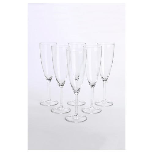 SVALKA Champagne flute, 6 pack