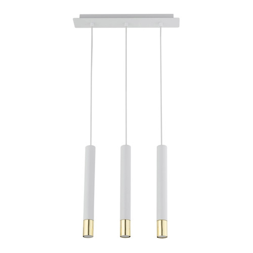 Pendant Lamp Sopel 3 x GU10, white/gold