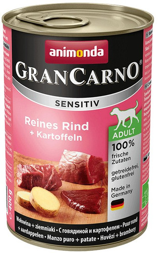 Animonda GranCarno Sensitiv Beef & Potatoes Dog Wet Food 400g